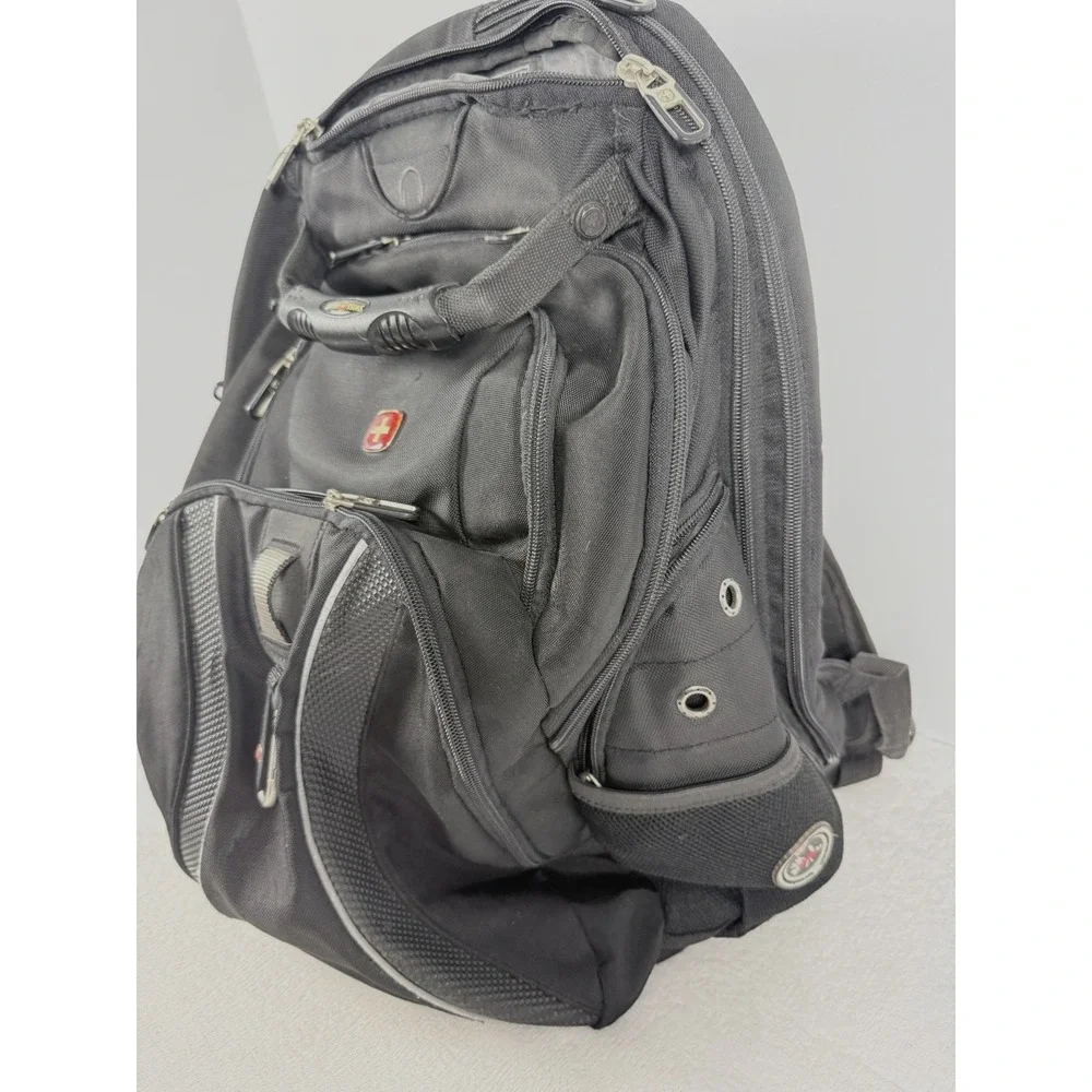 SwissGear ScanSmart Laptop Backpack Black Travel Business Bookbag